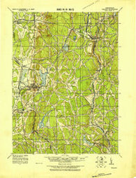 Tolland Connecticut Historical topographic map, 1:62500 scale, 15 X 15 Minute, Year 1921