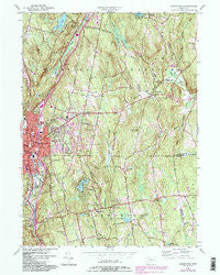 Torrington Connecticut Historical topographic map, 1:24000 scale, 7.5 X 7.5 Minute, Year 1956