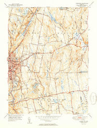 Torrington Connecticut Historical topographic map, 1:31680 scale, 7.5 X 7.5 Minute, Year 1951