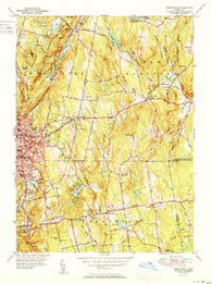 Torrington Connecticut Historical topographic map, 1:31680 scale, 7.5 X 7.5 Minute, Year 1951