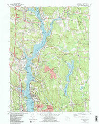 Uncasville Connecticut Historical topographic map, 1:24000 scale, 7.5 X 7.5 Minute, Year 1984
