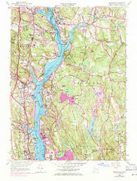 Uncasville Connecticut Historical topographic map, 1:24000 scale, 7.5 X 7.5 Minute, Year 1958