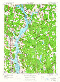 Uncasville Connecticut Historical topographic map, 1:24000 scale, 7.5 X 7.5 Minute, Year 1958