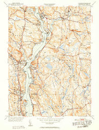 Uncasville Connecticut Historical topographic map, 1:31680 scale, 7.5 X 7.5 Minute, Year 1952
