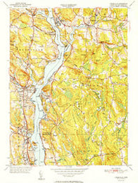 Uncasville Connecticut Historical topographic map, 1:31680 scale, 7.5 X 7.5 Minute, Year 1952