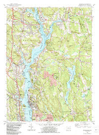Uncasville Connecticut Historical topographic map, 1:24000 scale, 7.5 X 7.5 Minute, Year 1984