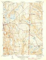 Voluntown Connecticut Historical topographic map, 1:31680 scale, 7.5 X 7.5 Minute, Year 1943