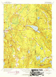 Voluntown Connecticut Historical topographic map, 1:31680 scale, 7.5 X 7.5 Minute, Year 1953