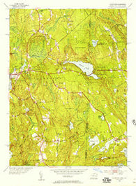 Voluntown Connecticut Historical topographic map, 1:24000 scale, 7.5 X 7.5 Minute, Year 1953