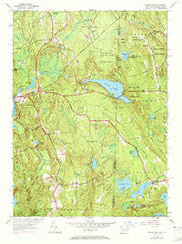 Voluntown Connecticut Historical topographic map, 1:24000 scale, 7.5 X 7.5 Minute, Year 1943