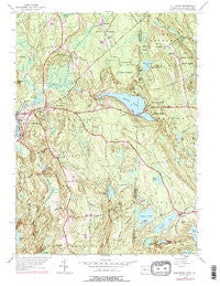Voluntown Connecticut Historical topographic map, 1:24000 scale, 7.5 X 7.5 Minute, Year 1953