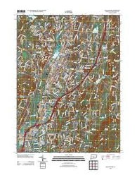 Wallingford Connecticut Historical topographic map, 1:24000 scale, 7.5 X 7.5 Minute, Year 2012