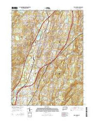 Wallingford Connecticut Current topographic map, 1:24000 scale, 7.5 X 7.5 Minute, Year 2015