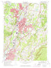 Wallingford Connecticut Historical topographic map, 1:24000 scale, 7.5 X 7.5 Minute, Year 1967