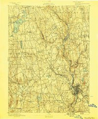 Waterbury Connecticut Historical topographic map, 1:62500 scale, 15 X 15 Minute, Year 1893