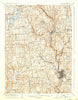 Waterbury Connecticut Historical topographic map, 1:62500 scale, 15 X 15 Minute, Year 1904