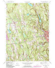 West Torrington Connecticut Historical topographic map, 1:24000 scale, 7.5 X 7.5 Minute, Year 1956