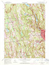 West Torrington Connecticut Historical topographic map, 1:24000 scale, 7.5 X 7.5 Minute, Year 1956