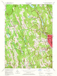 West Torrington Connecticut Historical topographic map, 1:24000 scale, 7.5 X 7.5 Minute, Year 1956