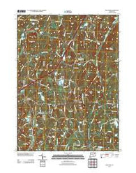 Westford Connecticut Historical topographic map, 1:24000 scale, 7.5 X 7.5 Minute, Year 2012