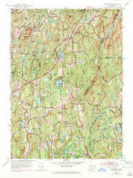 Westford Connecticut Historical topographic map, 1:24000 scale, 7.5 X 7.5 Minute, Year 1952