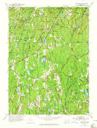 Westford Connecticut Historical topographic map, 1:24000 scale, 7.5 X 7.5 Minute, Year 1952