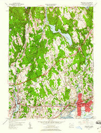 Westport Connecticut Historical topographic map, 1:24000 scale, 7.5 X 7.5 Minute, Year 1951