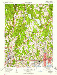 Westport Connecticut Historical topographic map, 1:24000 scale, 7.5 X 7.5 Minute, Year 1951