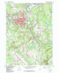 Willimantic Connecticut Historical topographic map, 1:24000 scale, 7.5 X 7.5 Minute, Year 1984