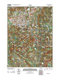Willimantic Connecticut Historical topographic map, 1:24000 scale, 7.5 X 7.5 Minute, Year 2012
