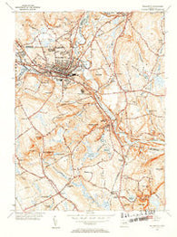 Willimantic Connecticut Historical topographic map, 1:31680 scale, 7.5 X 7.5 Minute, Year 1953