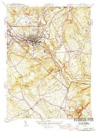 Willimantic Connecticut Historical topographic map, 1:31680 scale, 7.5 X 7.5 Minute, Year 1945