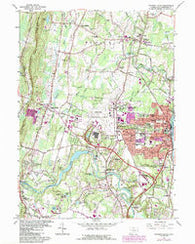 Windsor Locks Connecticut Historical topographic map, 1:24000 scale, 7.5 X 7.5 Minute, Year 1964