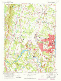 Windsor Locks Connecticut Historical topographic map, 1:24000 scale, 7.5 X 7.5 Minute, Year 1964