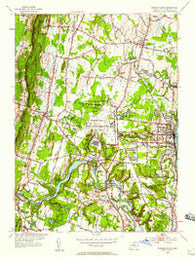 Windsor Locks Connecticut Historical topographic map, 1:24000 scale, 7.5 X 7.5 Minute, Year 1953