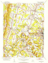 Windsor Locks Connecticut Historical topographic map, 1:31680 scale, 7.5 X 7.5 Minute, Year 1953