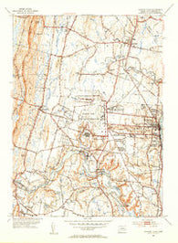 Windsor Locks Connecticut Historical topographic map, 1:31680 scale, 7.5 X 7.5 Minute, Year 1953