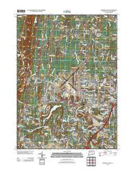 Windsor Locks Connecticut Historical topographic map, 1:24000 scale, 7.5 X 7.5 Minute, Year 2012