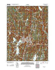 Winsted Connecticut Historical topographic map, 1:24000 scale, 7.5 X 7.5 Minute, Year 2012