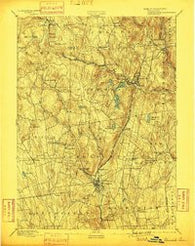 Winsted Connecticut Historical topographic map, 1:62500 scale, 15 X 15 Minute, Year 1892