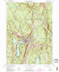 Winsted Connecticut Historical topographic map, 1:24000 scale, 7.5 X 7.5 Minute, Year 1956