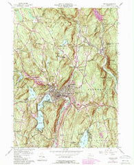 Winsted Connecticut Historical topographic map, 1:24000 scale, 7.5 X 7.5 Minute, Year 1956