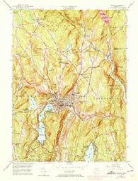 Winsted Connecticut Historical topographic map, 1:24000 scale, 7.5 X 7.5 Minute, Year 1956