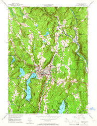 Winsted Connecticut Historical topographic map, 1:24000 scale, 7.5 X 7.5 Minute, Year 1956