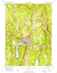 Winsted Connecticut Historical topographic map, 1:24000 scale, 7.5 X 7.5 Minute, Year 1956