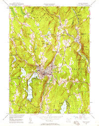 Winsted Connecticut Historical topographic map, 1:24000 scale, 7.5 X 7.5 Minute, Year 1956