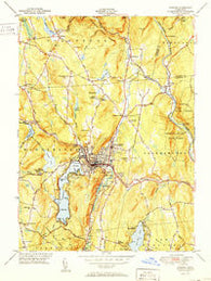 Winsted Connecticut Historical topographic map, 1:31680 scale, 7.5 X 7.5 Minute, Year 1951