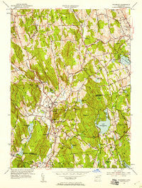 Woodbury Connecticut Historical topographic map, 1:24000 scale, 7.5 X 7.5 Minute, Year 1955