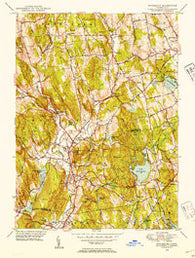 Woodbury Connecticut Historical topographic map, 1:31680 scale, 7.5 X 7.5 Minute, Year 1948
