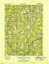 Woodstock Connecticut Historical topographic map, 1:62500 scale, 15 X 15 Minute, Year 1921